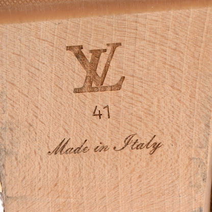Louis Vuitton Calfskin Patent Monogram Cottage Clog Mules 41 Brown 8 of 10