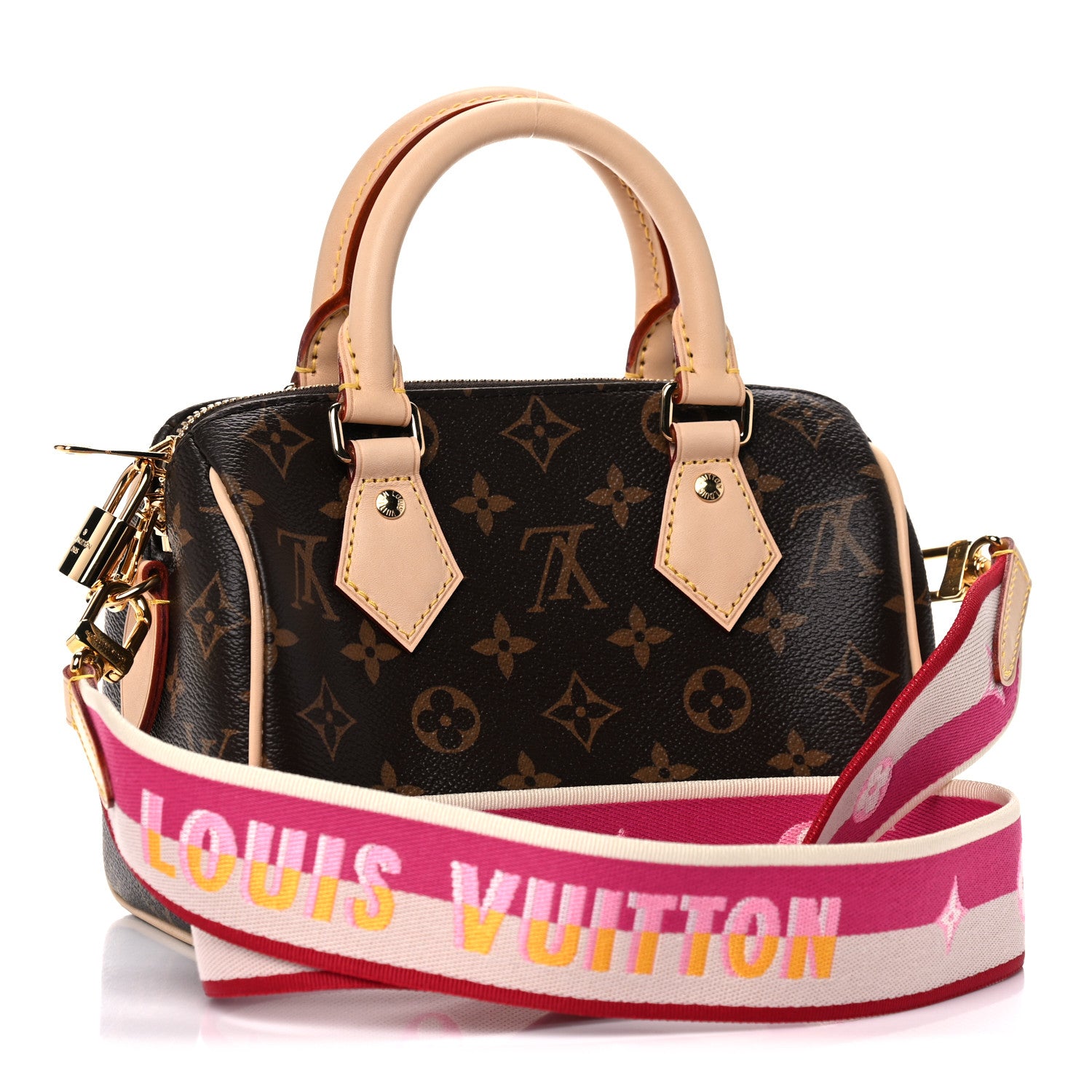 Louis Vuitton Monogram Speedy Bandouliere 20 Fuchsia 3 of 10
