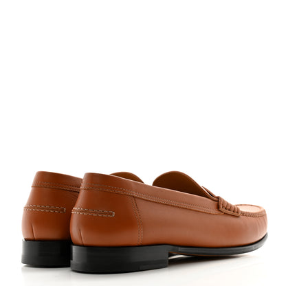 Hermes Heritage Calfskin Womens Kennedy Loafers 40 Naturel 4 of 12