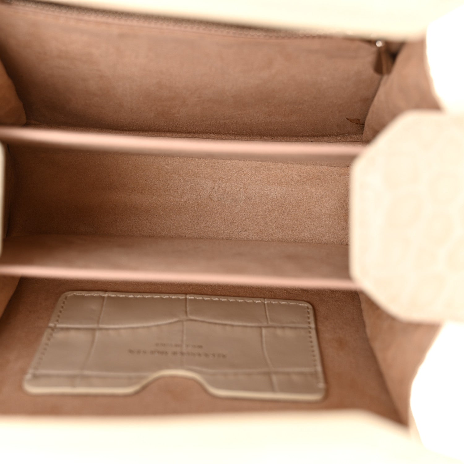 Alexander McQueen Calfskin Crocodile Embossed Box Shoulder Bag 16 White Bone 5 of 11