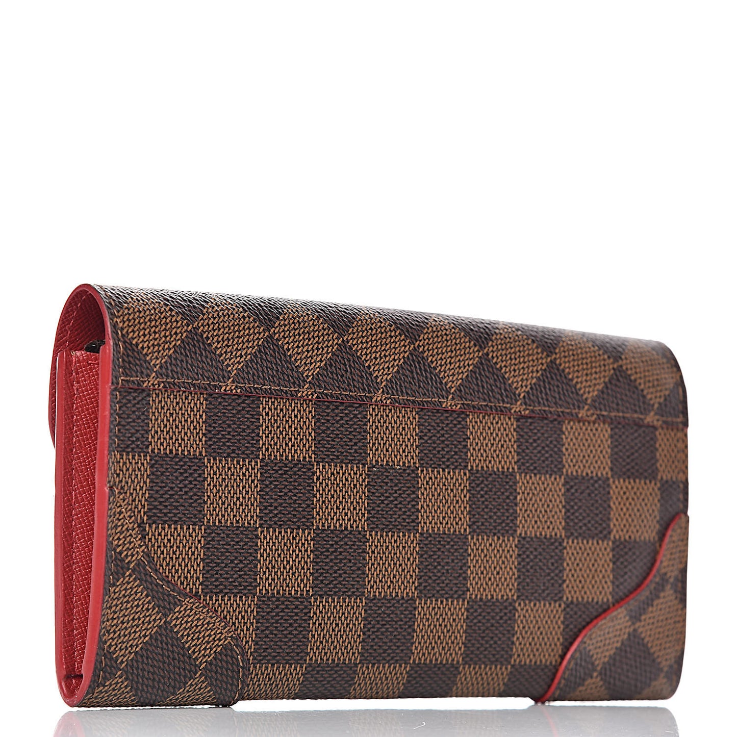 Damier Ebene Caissa Wallet Cherry
