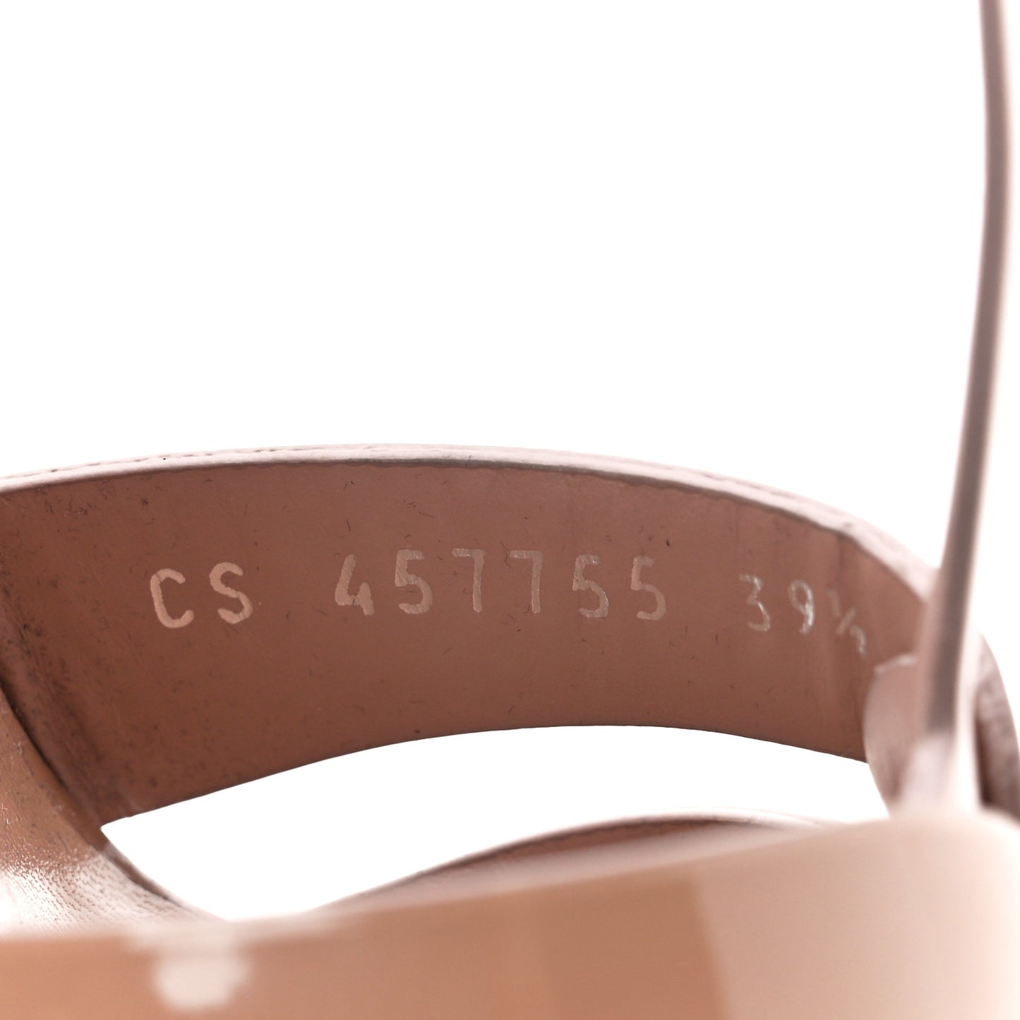 Patent Tribute 75 Platform Sandals 39.5 Nude