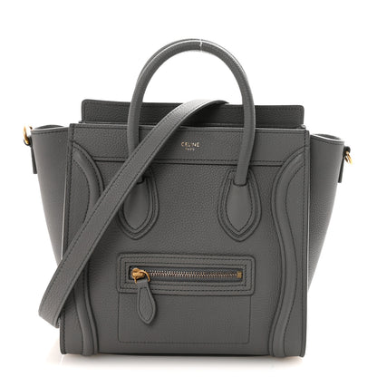 Celine Baby Drummed Calfskin Nano Luggage Kohl 1 of 10