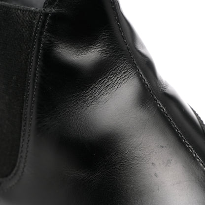 Prada Spazzolato Rois Monolith Chelsea 55mm Ankle Boots 37.5 Black 14 of 16