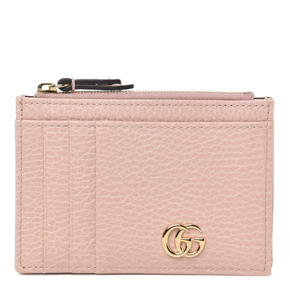 Gucci Dollar Calfskin GG Marmont Coin Case Card Holder Perfect Pink 1 of 6