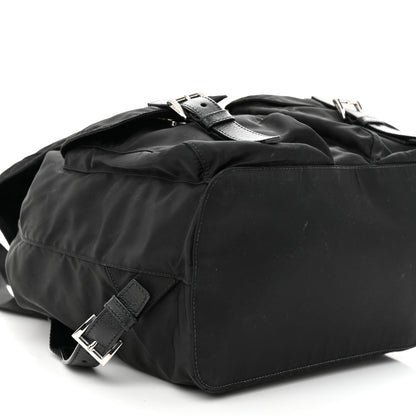 Prada Tessuto Nylon Saffiano Medium Backpack Black 9 of 12