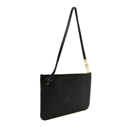 Louis Vuitton Empreinte Monogram Giant Neverfull MM Pochette Black 3 of 9