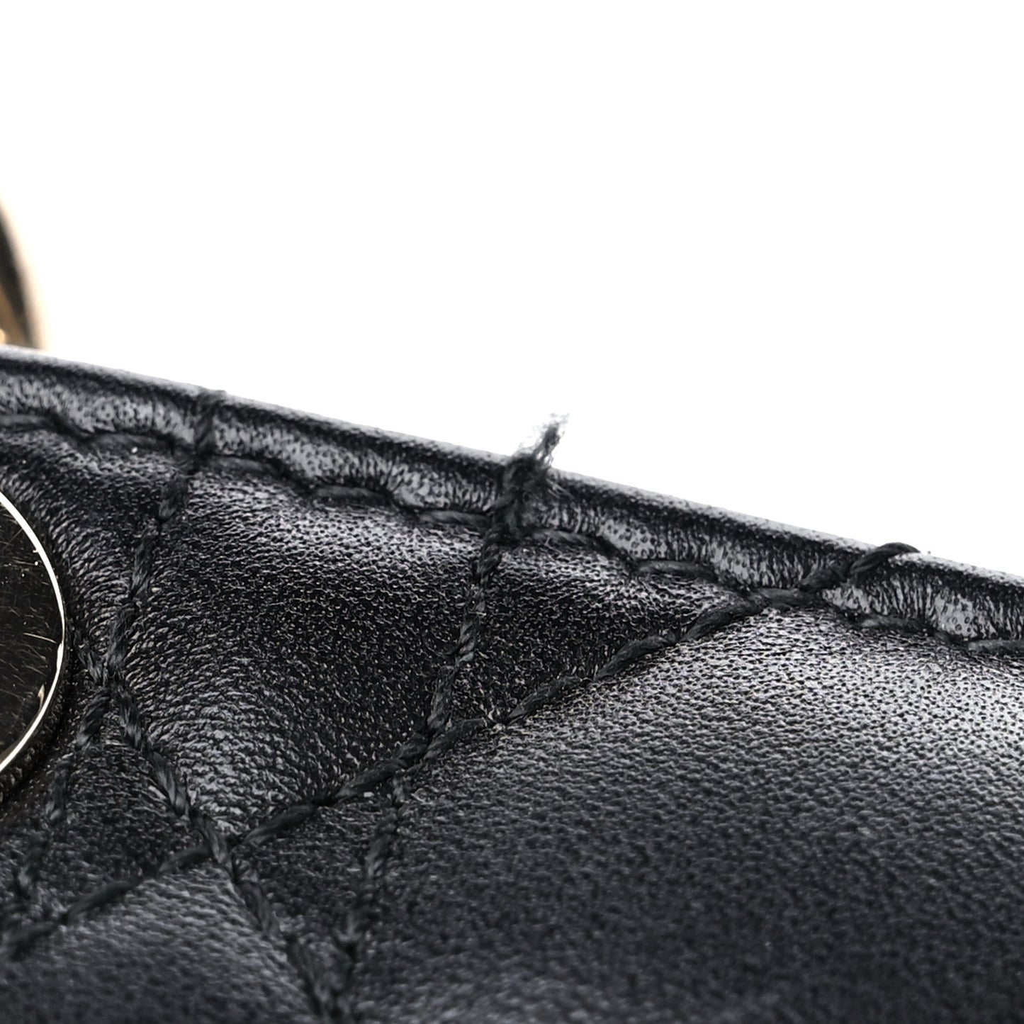 Lambskin Cannage Micro Lady D-Joy Black