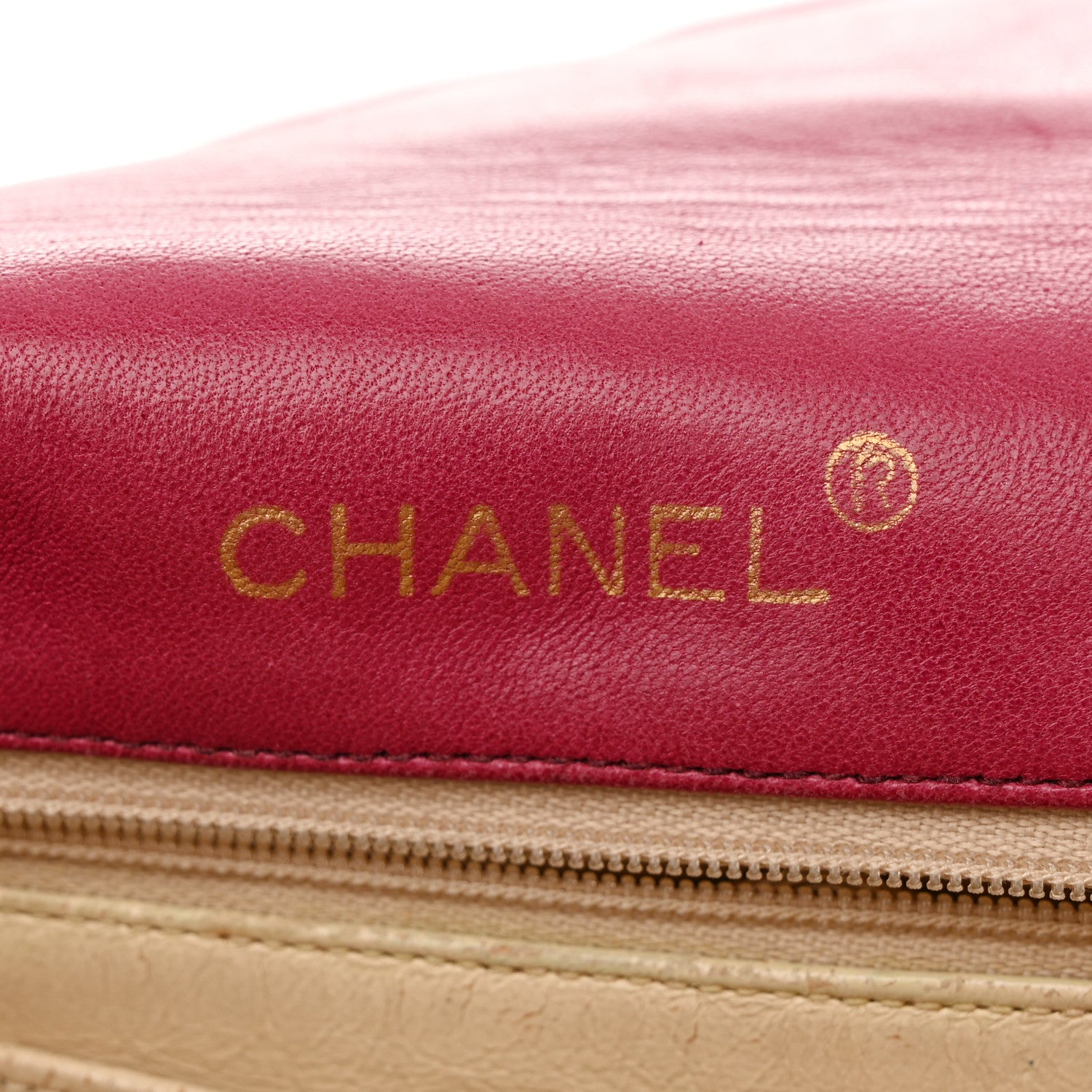 Chanel Lambskin Quilted Small Half Moon Flap Dark Pink 6 of 11