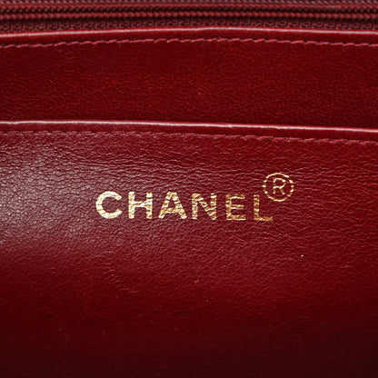 Chanel Lambskin Quilted XL Jumbo Single Flap Black 6 of 12