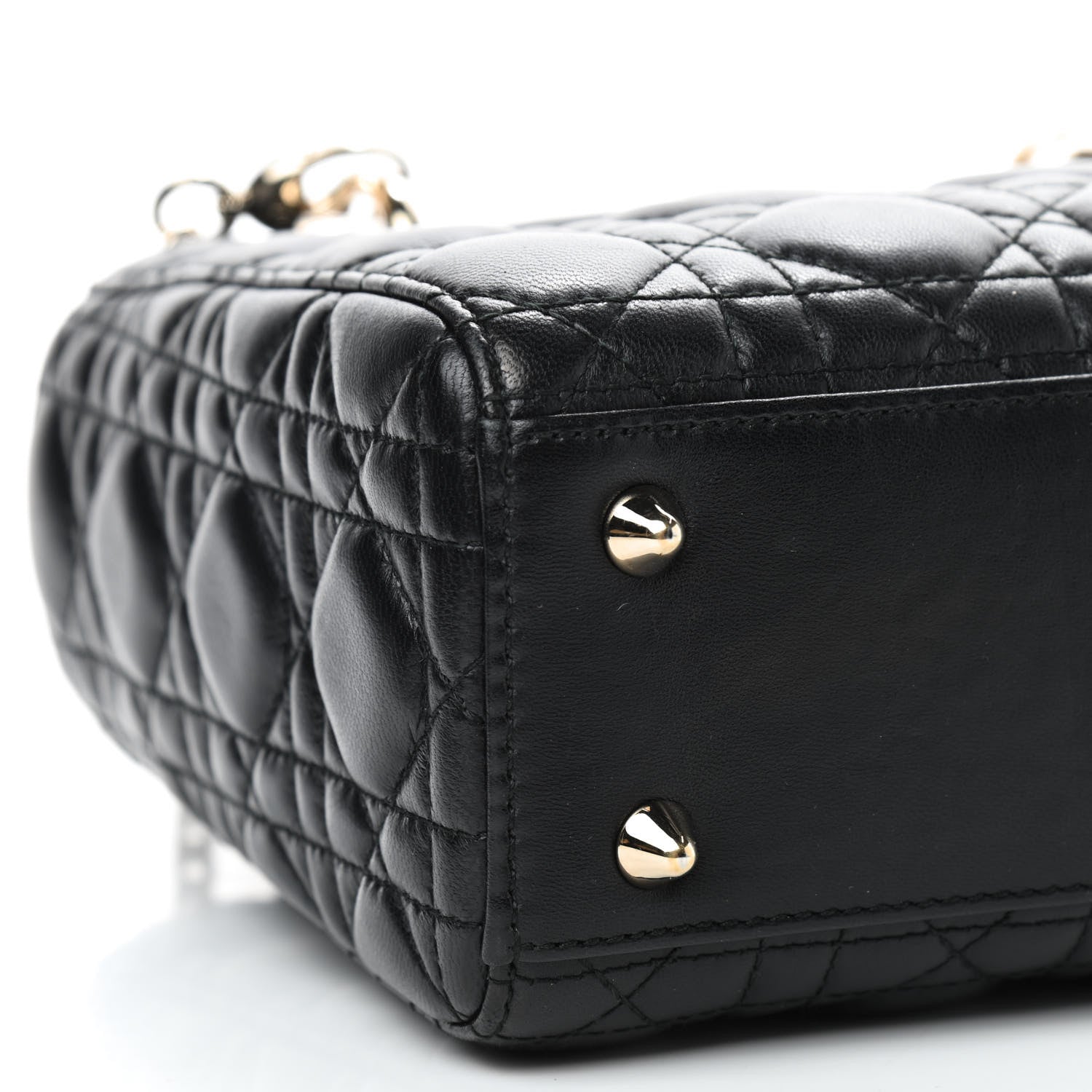 Christian Dior Lambskin Cannage Small Lucky Badges My Lady Dior Black 6 of 10
