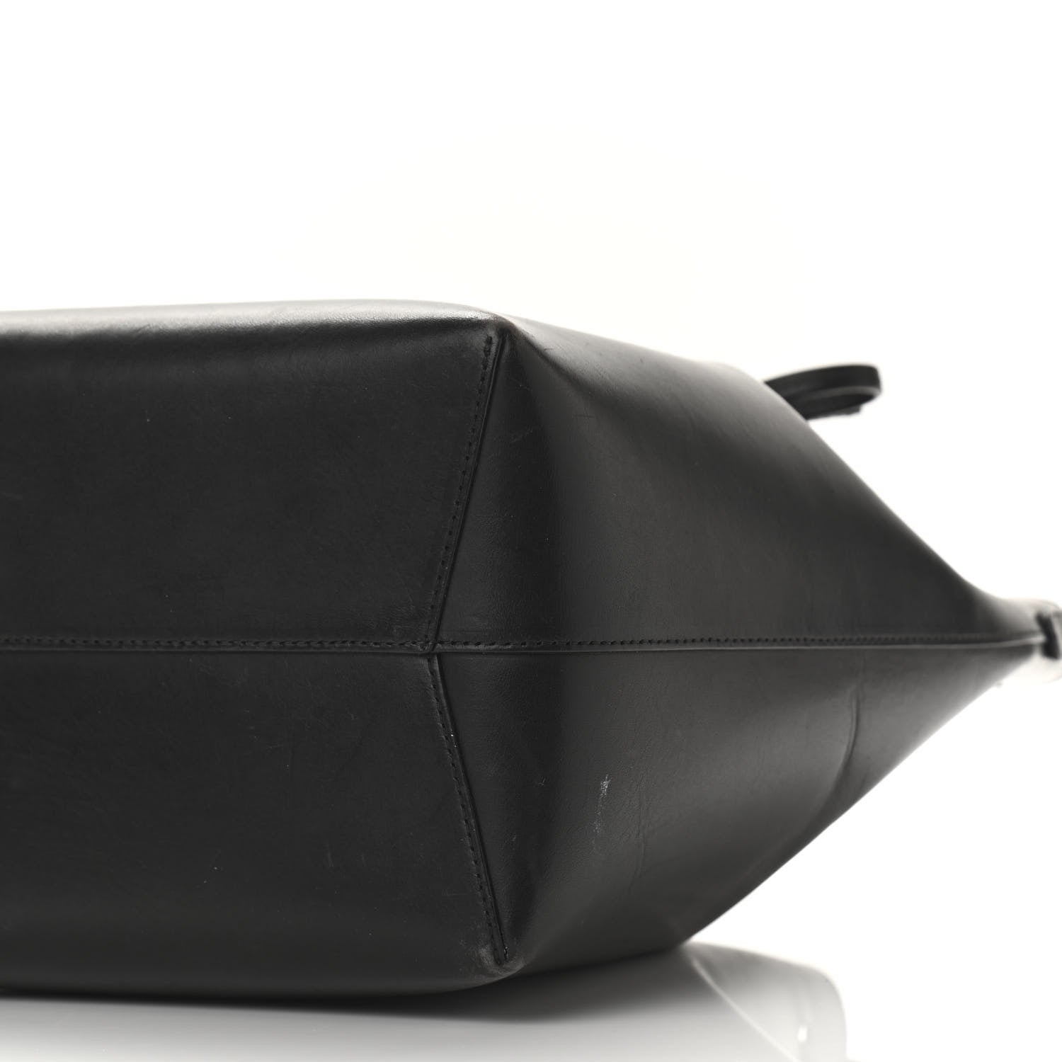 Mansur Gavriel Vegetable Tanned Calfskin Bucket Bag Black Flamma 10 of 16
