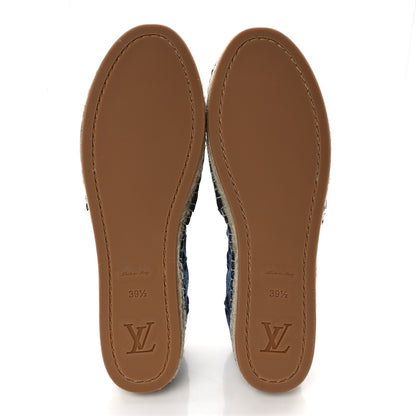 Louis Vuitton Denim Starboard Espadrille Flats 39.5 Blue 5 of 9