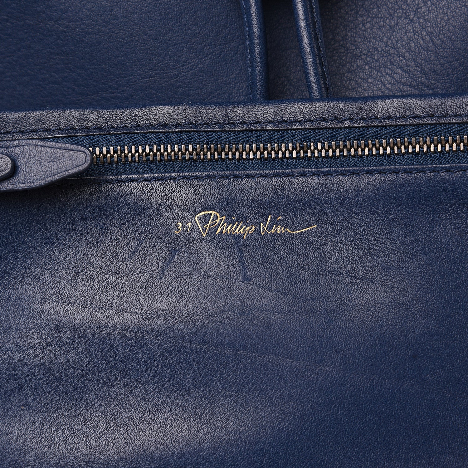 3.1 Phillip Lim 3.1 Smooth Calfskin Large Soleil Bucket Bag Midnight Blue 7 of 16