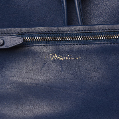3.1 Phillip Lim 3.1 Smooth Calfskin Large Soleil Bucket Bag Midnight Blue 7 of 16