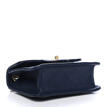 Chanel Caviar Quilted Mini Sweet Classic Flap Navy Blue 3 of 8