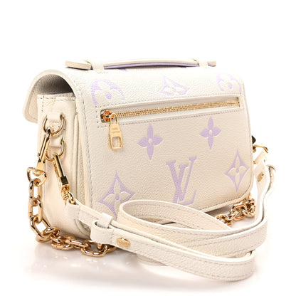 Louis Vuitton Empreinte Monogram Giant Pochette Metis East West Latte Bubble Tea 3 of 11
