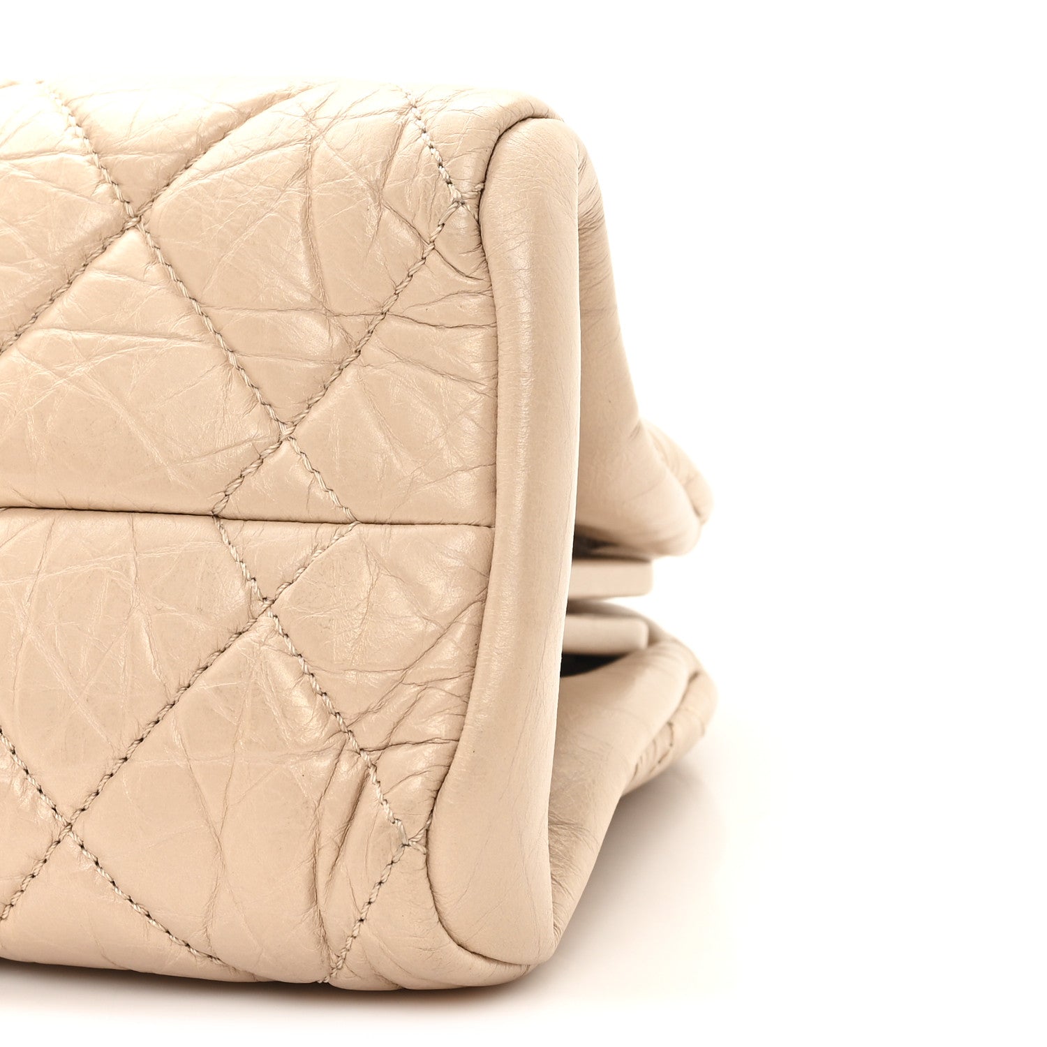 Chanel Aged Calfskin Quilted Medium Just Mademoiselle Bowling Bag
