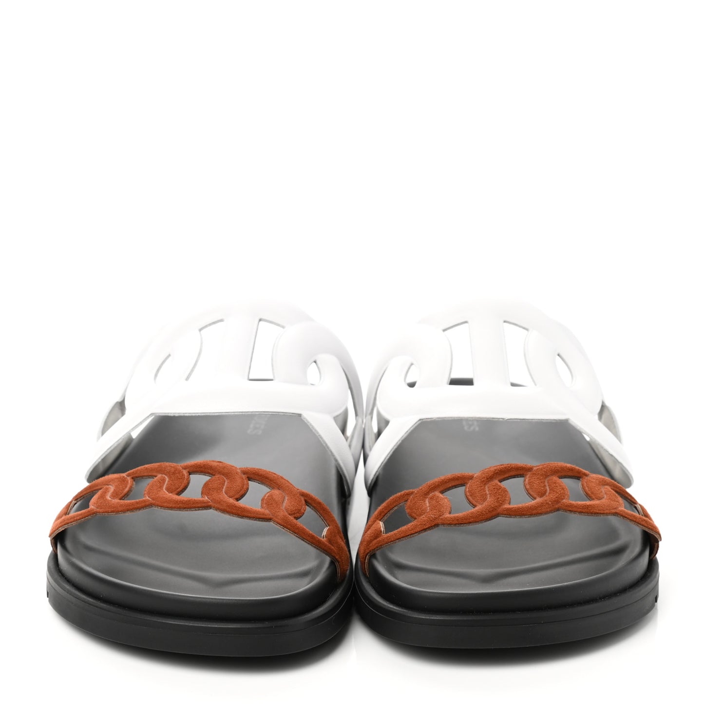 Suede Goatskin Nappa Extra Sandals 37.5 White Gold