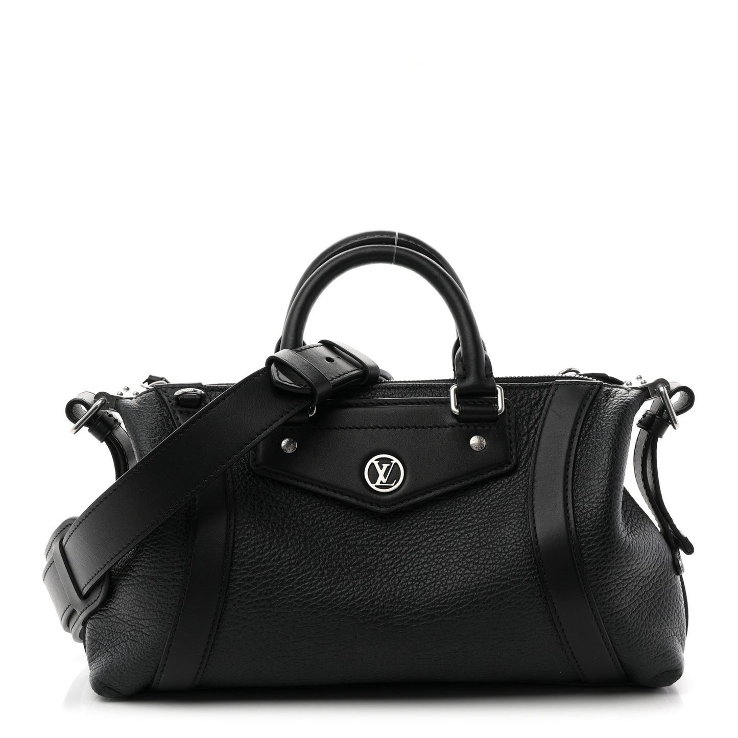 Pixel Lambskin LV Biker PM Black
