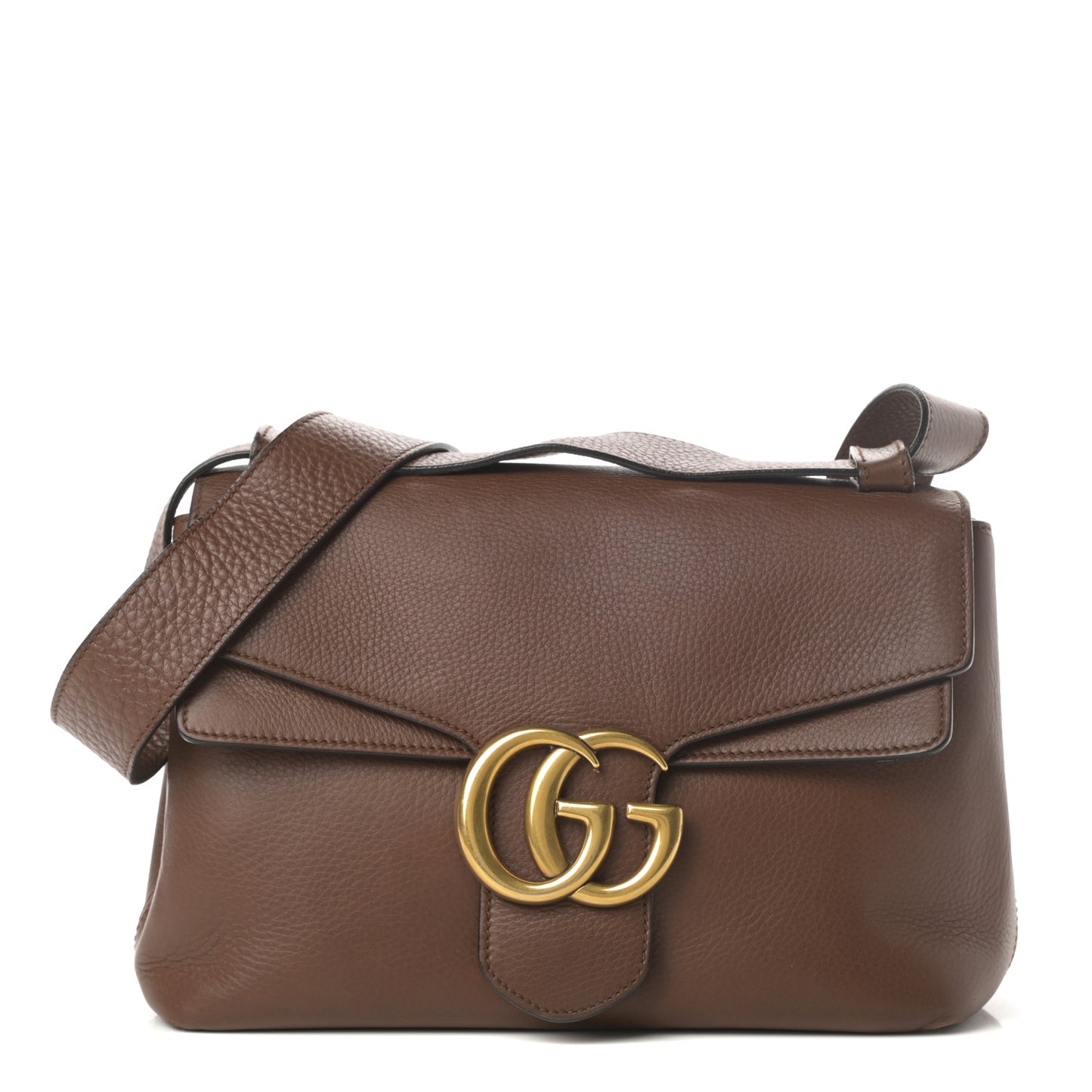 Cellarius Calfskin GG Marmont Shoulder Bag Nut Brown