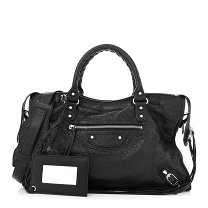 Balenciaga Agneau Classic Silver Hardware City Black 1 of 14