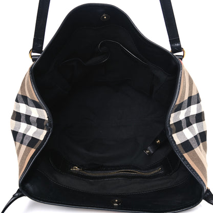 Burberry House Check Medium Canterbury Tote Black 4 of 13