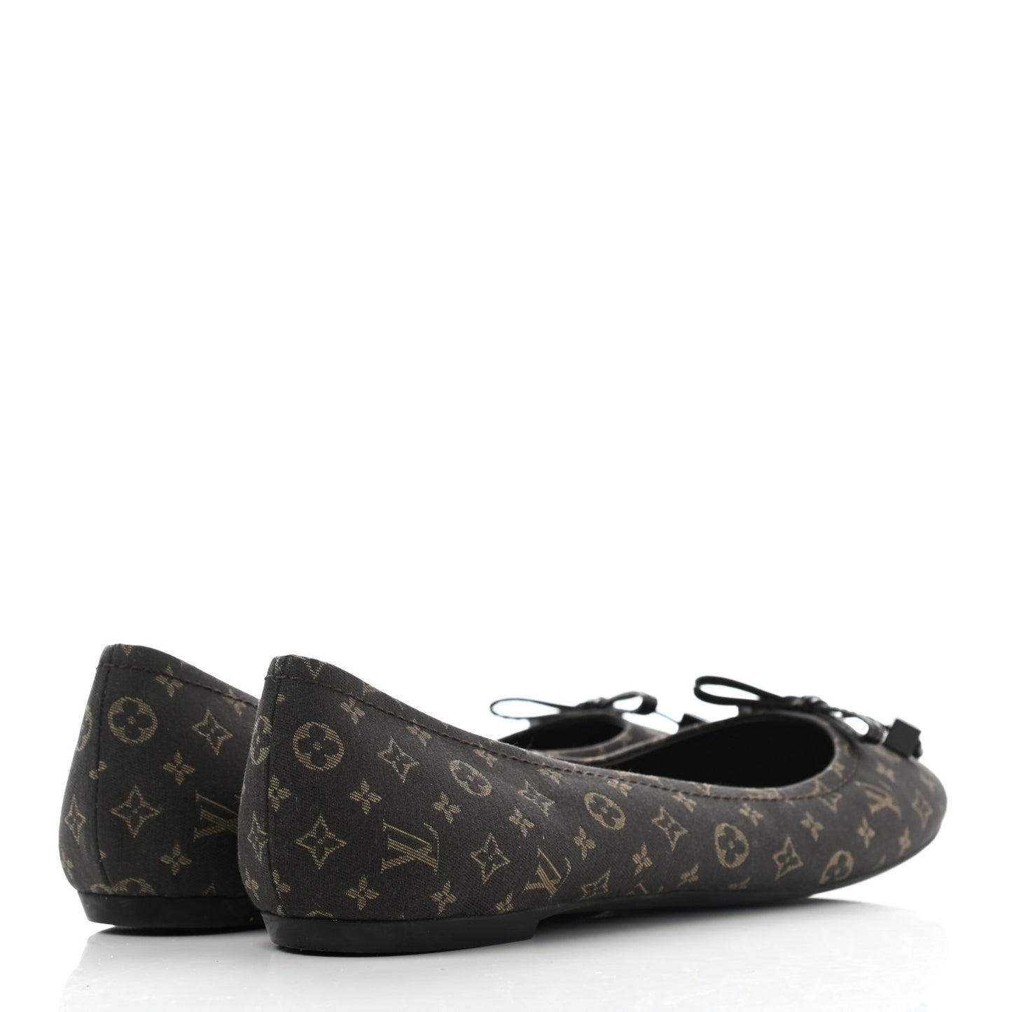 Monogram Debbie Ballerina Flats 39 Fusain