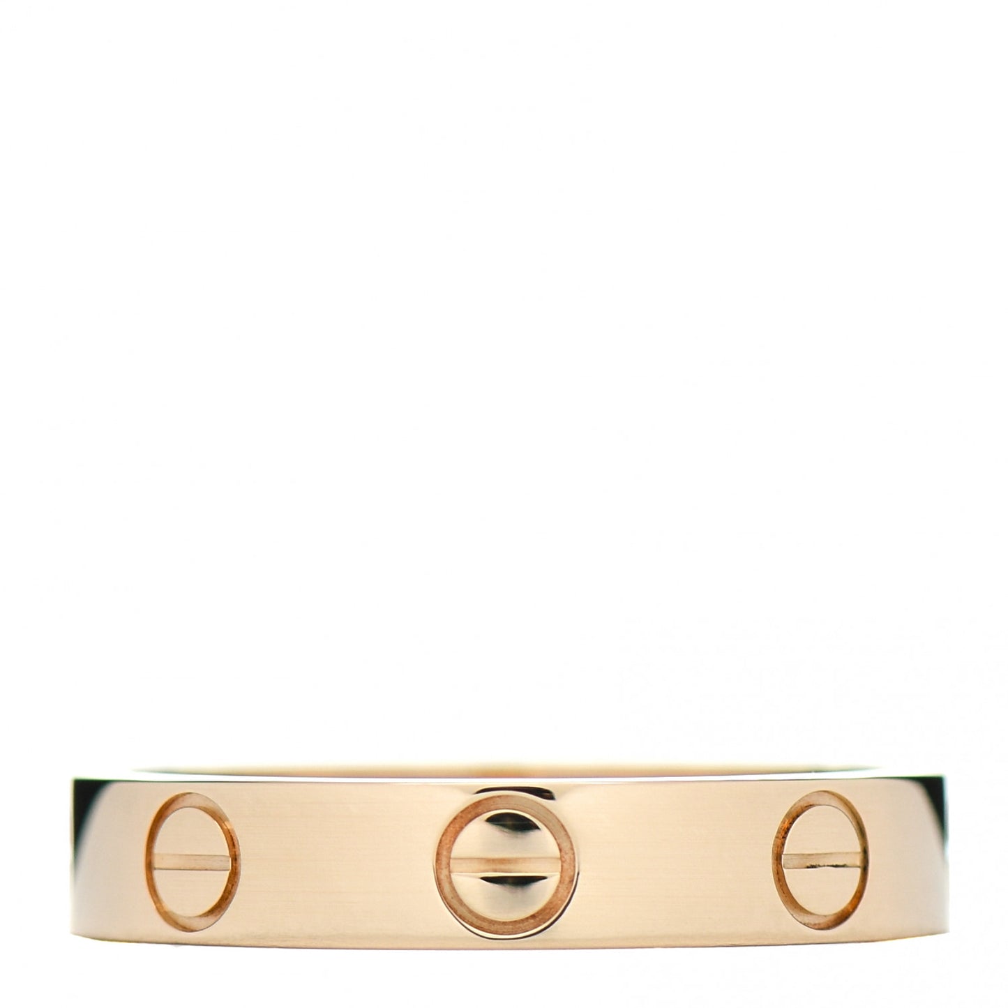 18K Yellow Gold 3.5mm LOVE Wedding Band Ring 52 6