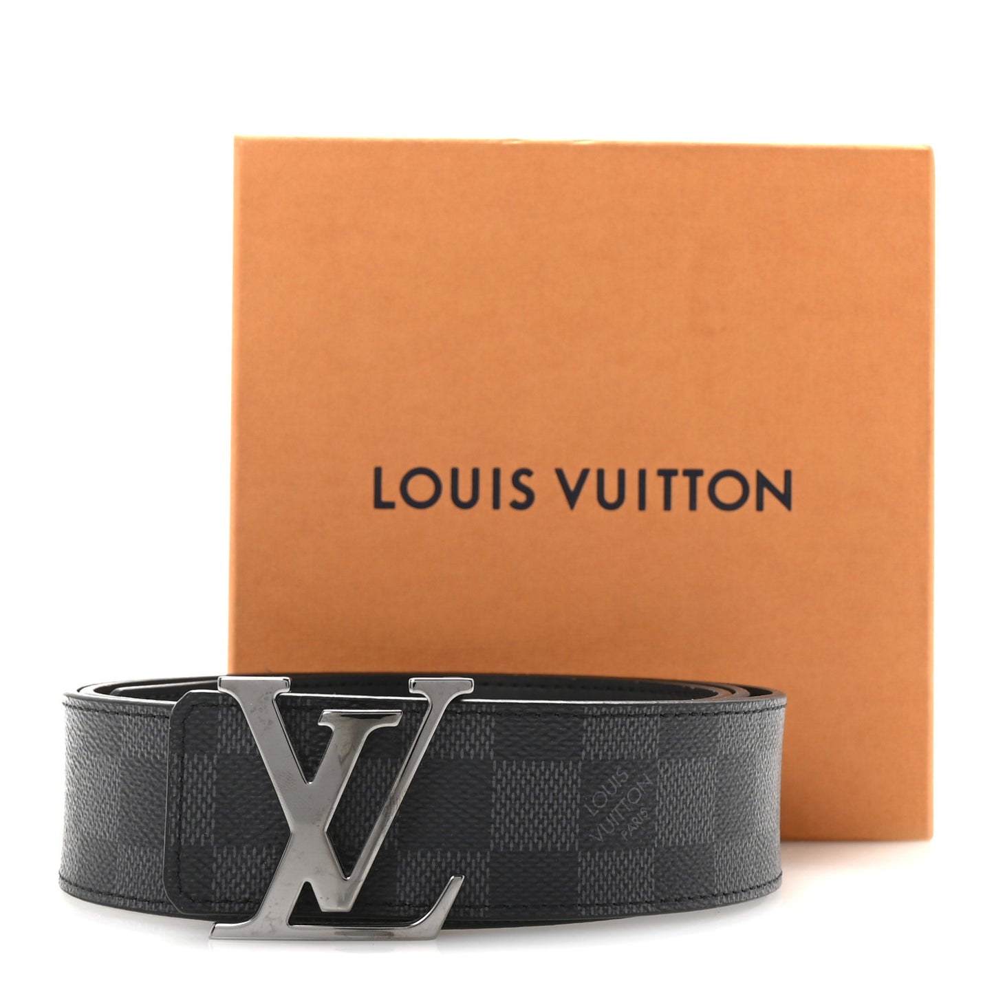 Damier Graphite 40mm LV Initiales Belt 105 42