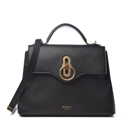 Mulberry Small Classic Grain Calfskin Mini Seaton Black 1 of 9