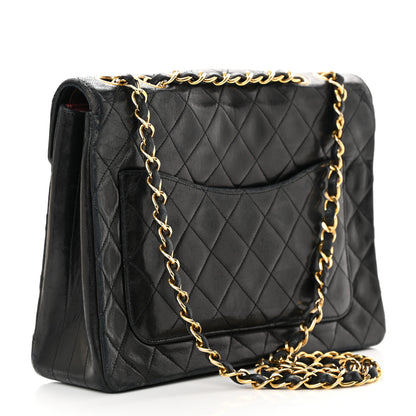 Chanel Lambskin Quilted Paris Medium Single Flap Black 3 of 19
