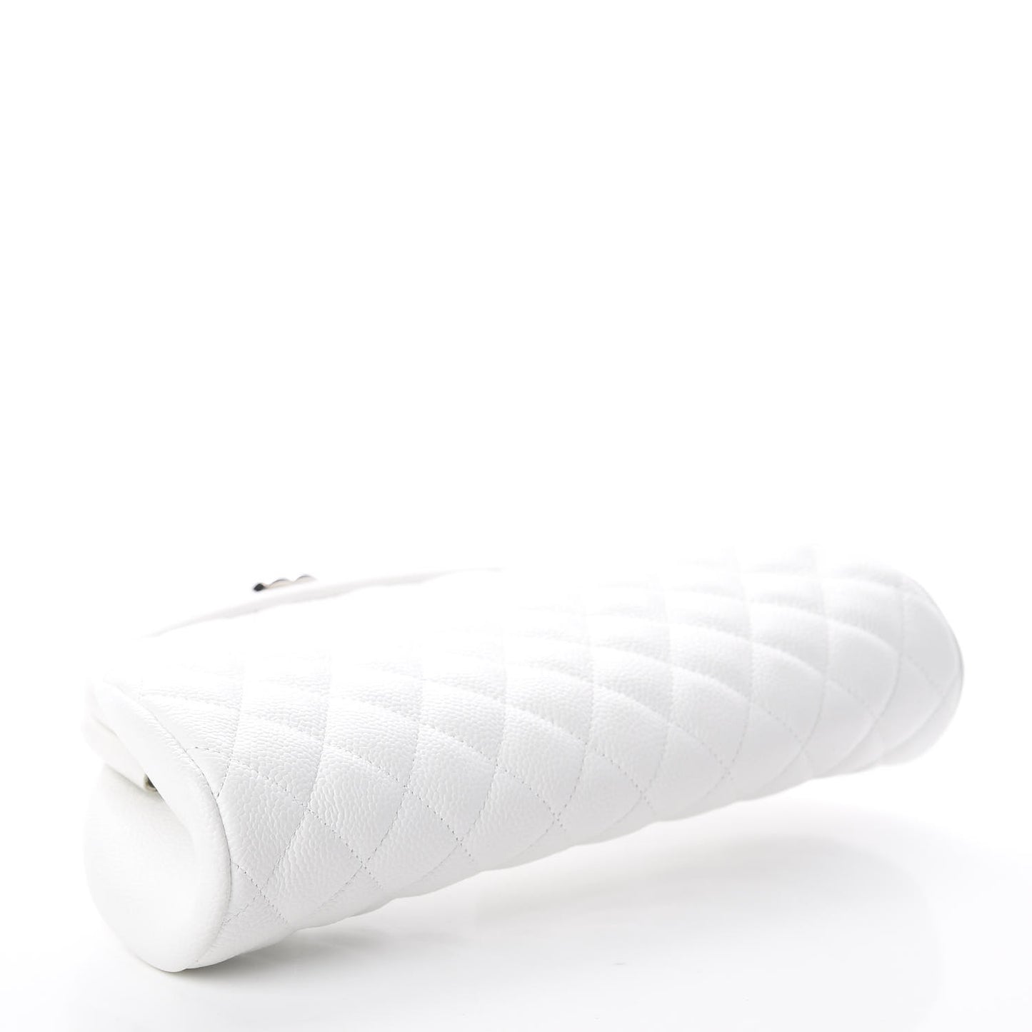 Caviar Quilted Timeless Clutch White