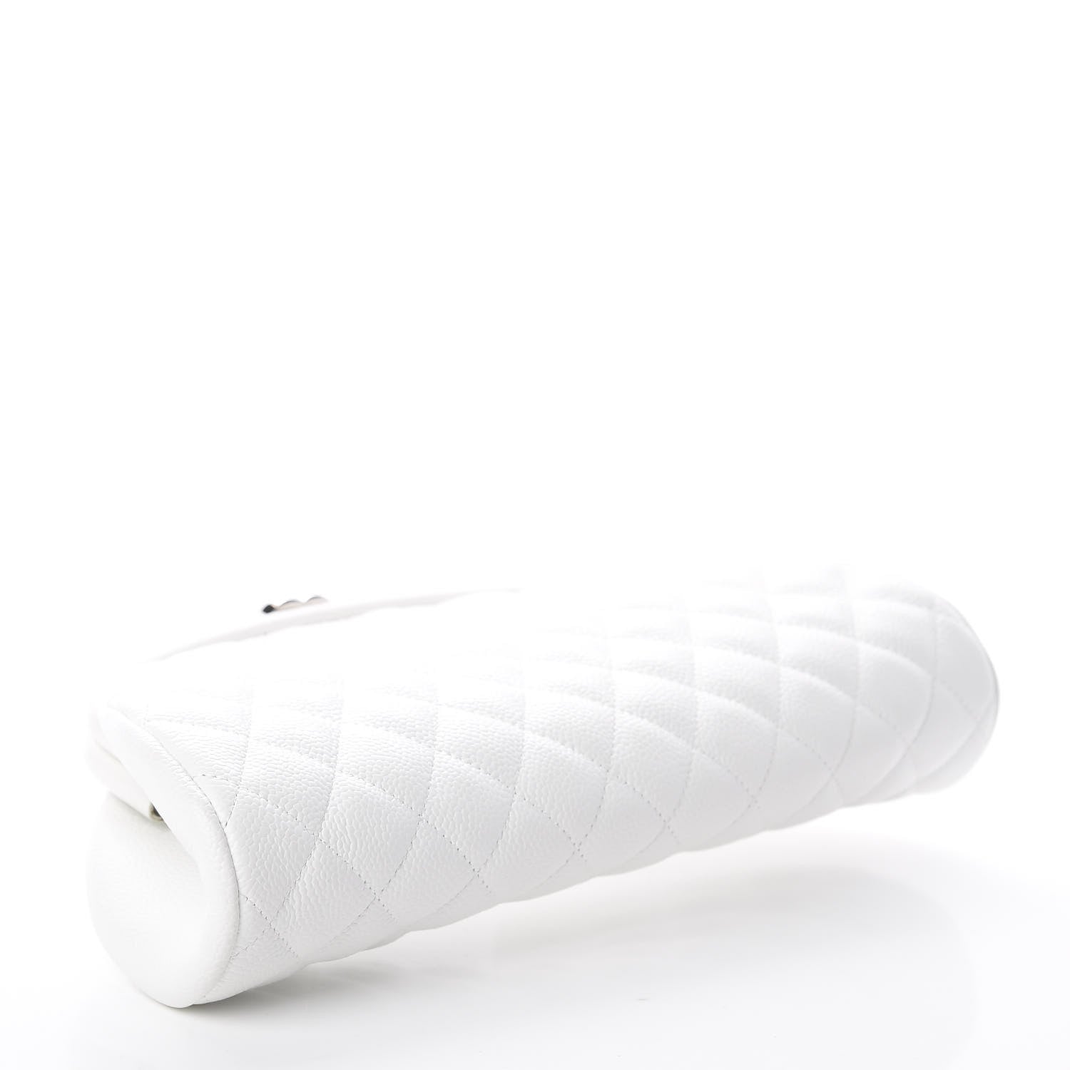 Chanel Caviar Quilted Timeless Clutch White 3 of 7