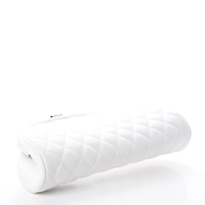 Chanel Caviar Quilted Timeless Clutch White 3 of 7