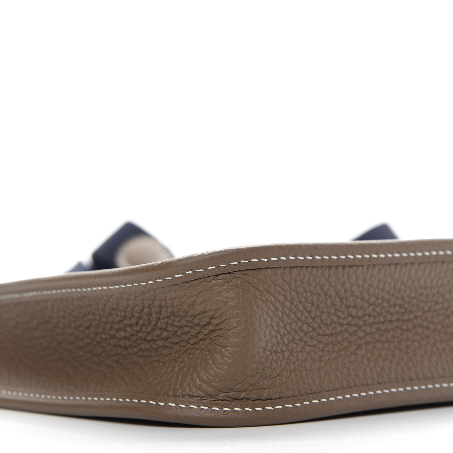 Hermes Taurillon Clemence Amazone Evelyne TPM Etoupe Bleu Indigo 8 of 9