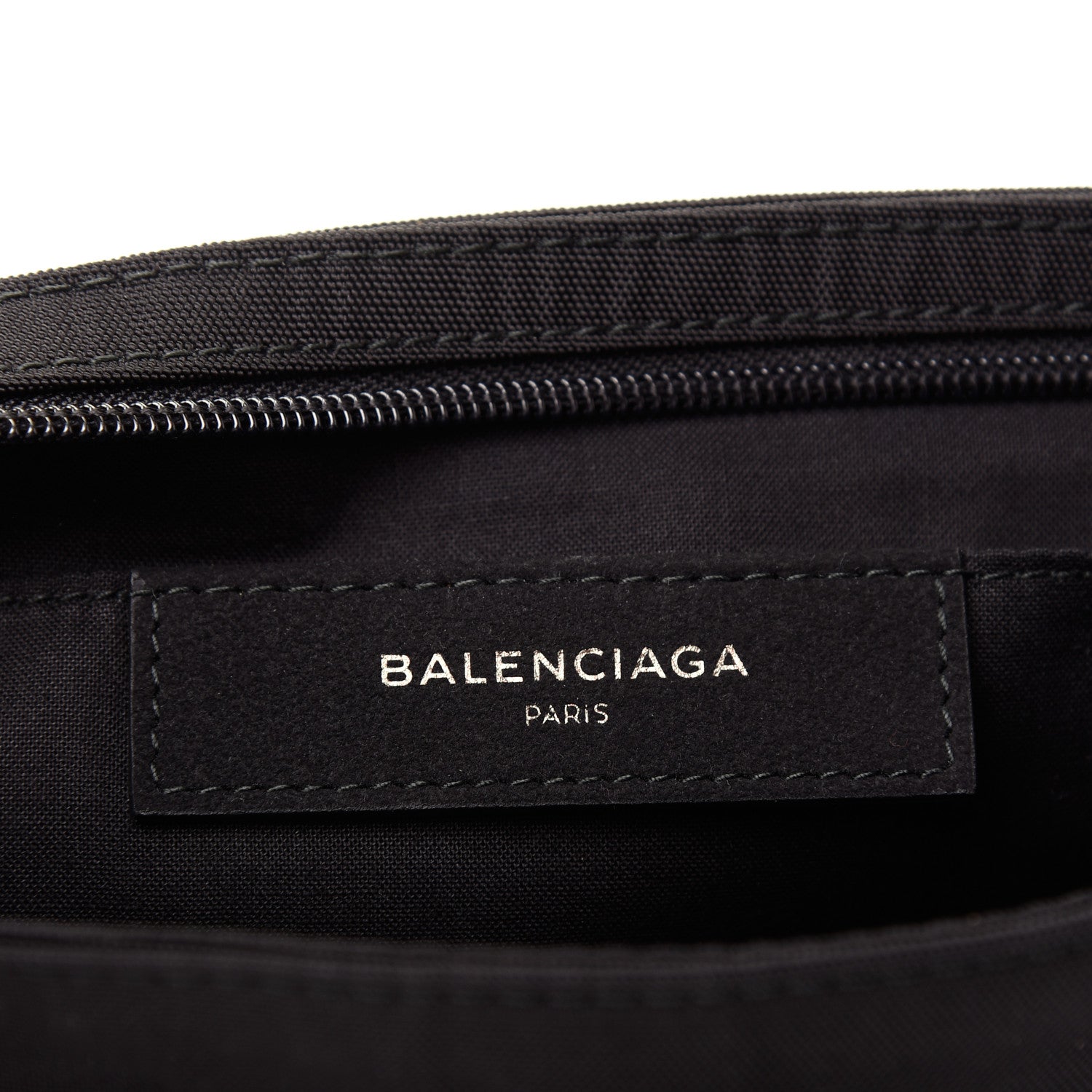 Balenciaga Nylon Embroidered Documents Case Milano Paris Los Angeles Black 6 of 7