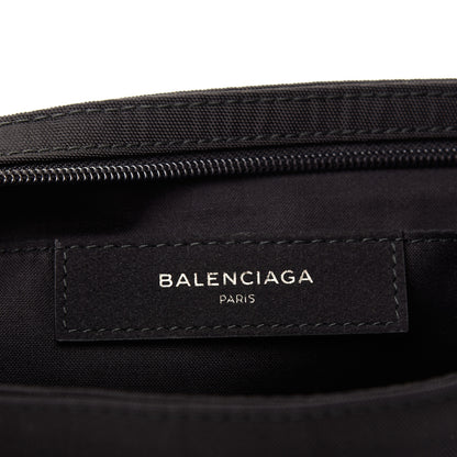 Balenciaga Nylon Embroidered Documents Case Milano Paris Los Angeles Black 6 of 7