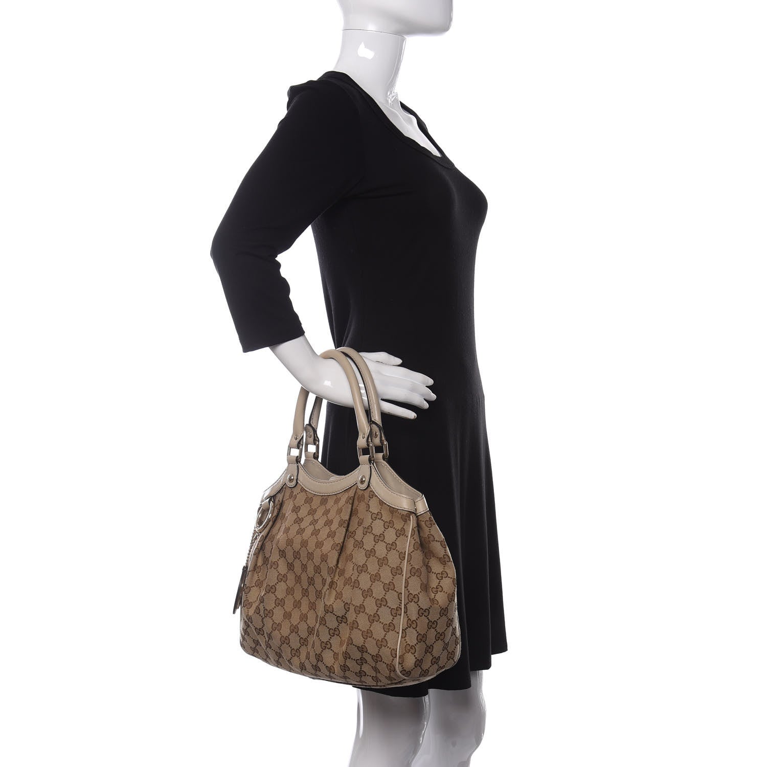 Gucci Monogram Medium Sukey Tote Off White 2 of 12