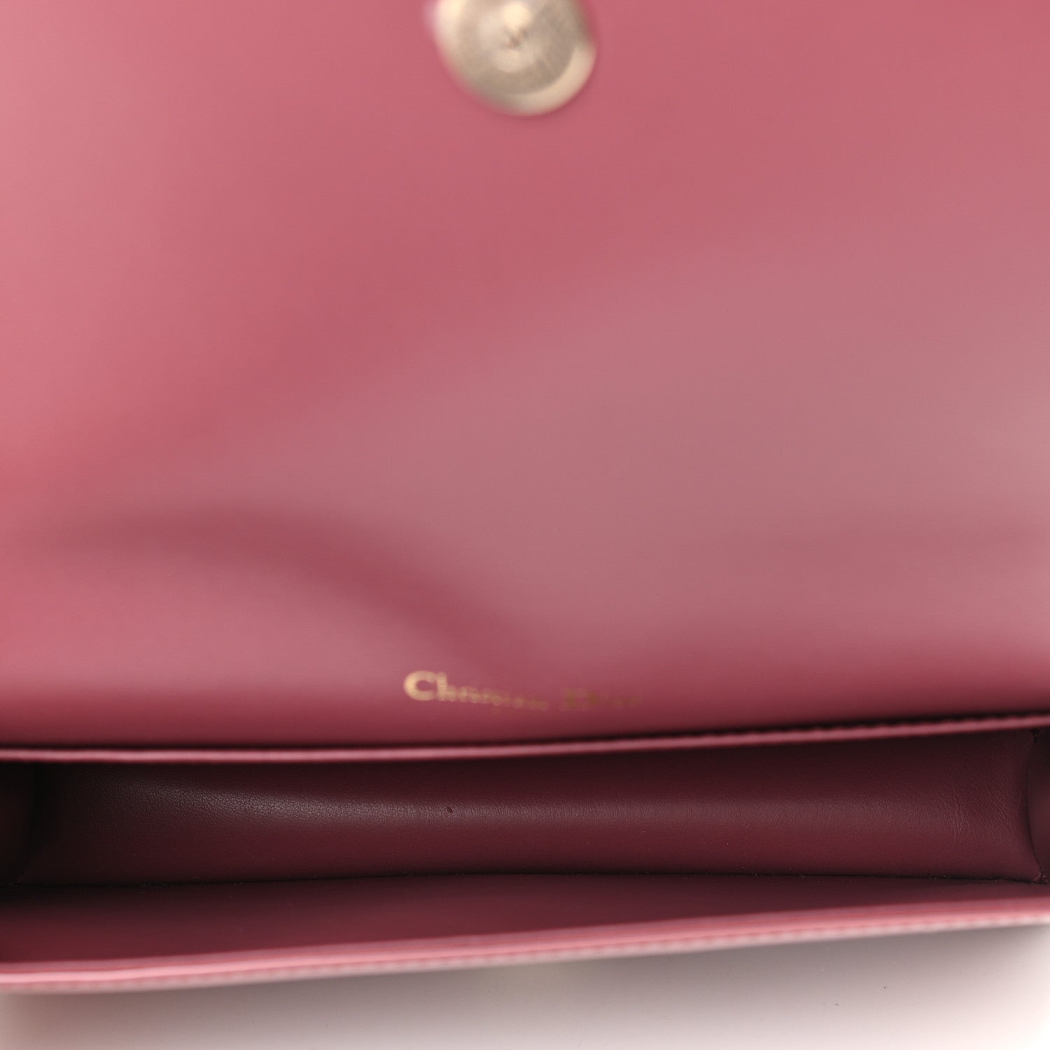 Christian Dior Patent Cannage Lady Dior Clutch Mallow Rose 6 of 10