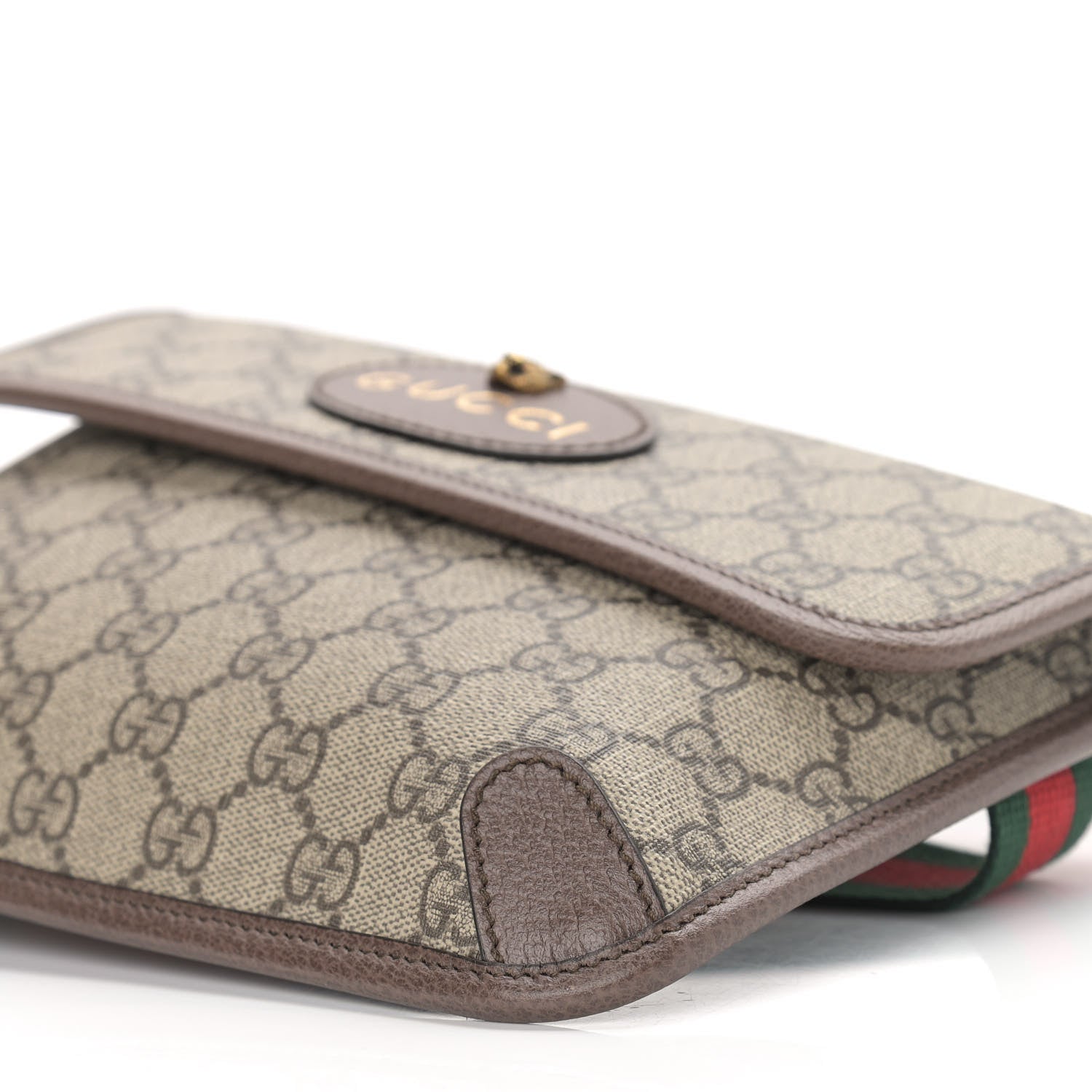 Gucci GG Supreme Monogram Neo Vintage Web Belt Bag Brown 9 of 9