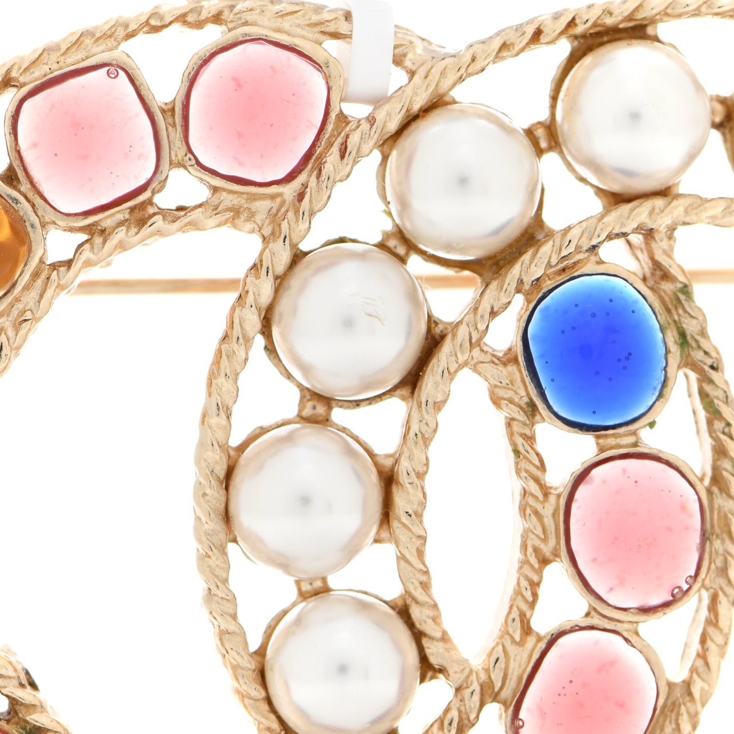 Pearl Gripiox CC Brooch Multicolor Light Gold