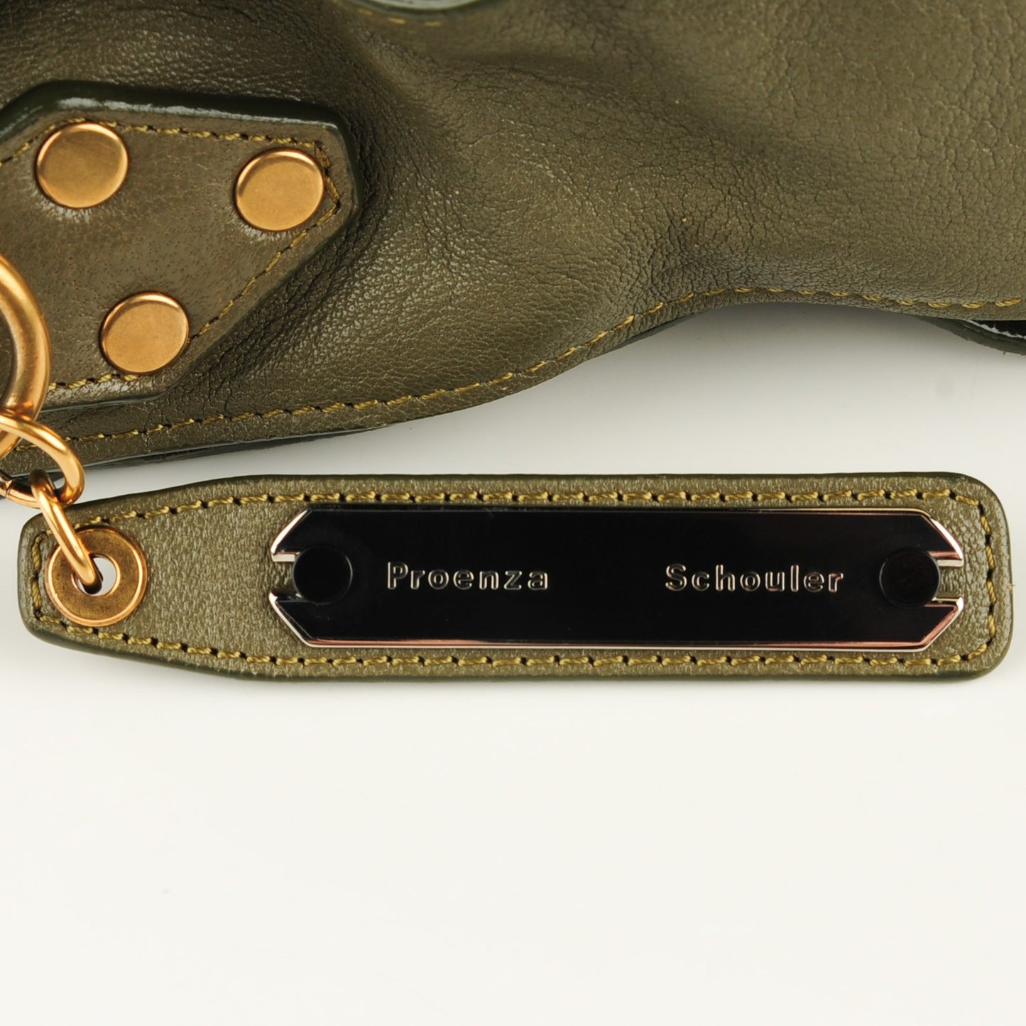 Lambskin Medium PS1 Satchel Dark Olive