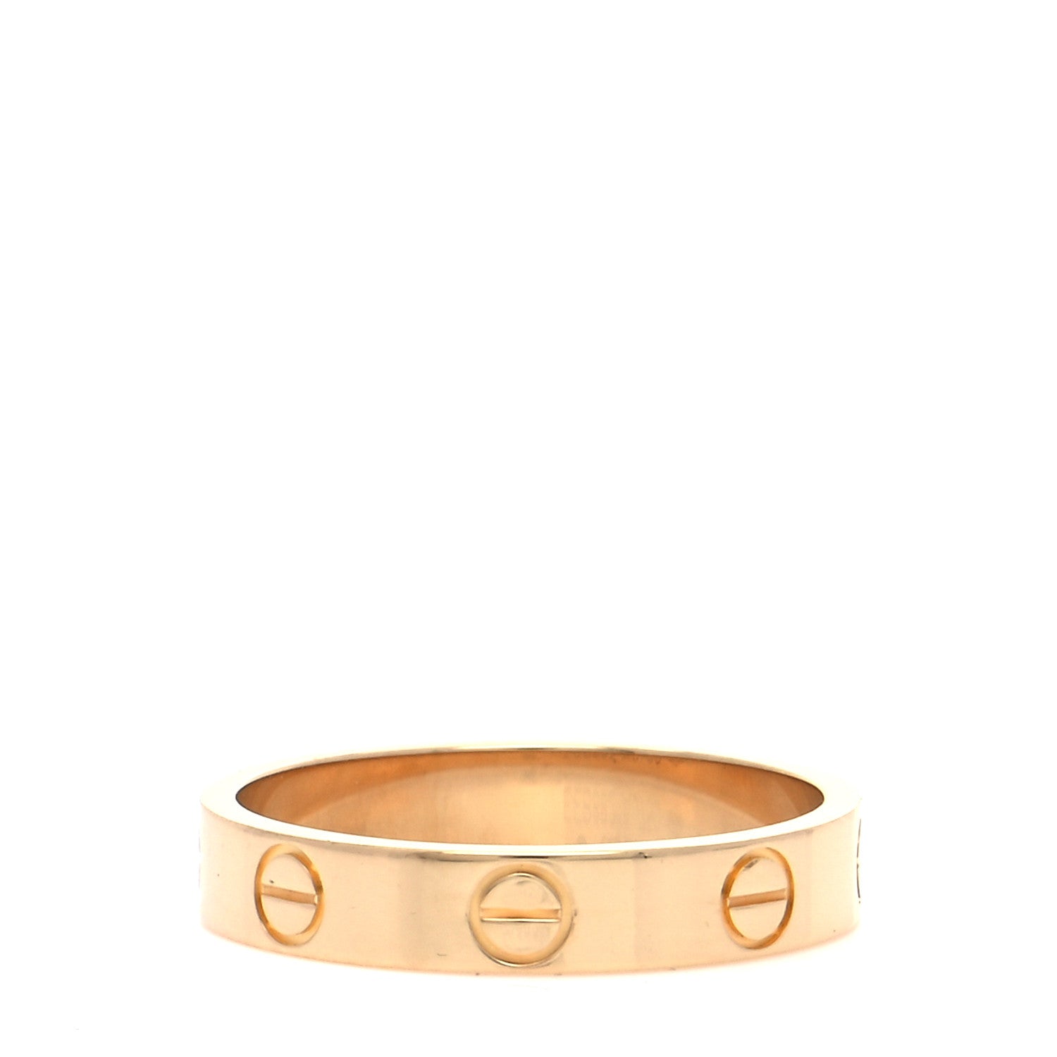 Cartier 18K Yellow Gold 3.5mm LOVE Wedding Band Ring 52 6 3 of 6