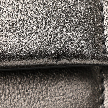 Saint Laurent Metallic Smooth Calfskin Classic Monogram Kate Tassel Chain Wallet Grey 11 of 11