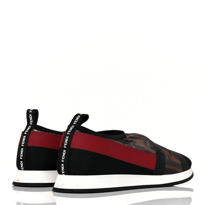 Fendi Technical Mesh FF Sneakers 38 Tobacco Red 4 of 8