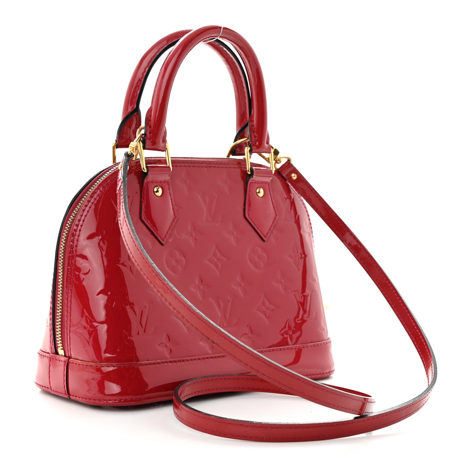 Louis Vuitton Vernis Alma BB Pomme D'Amour 3 of 16