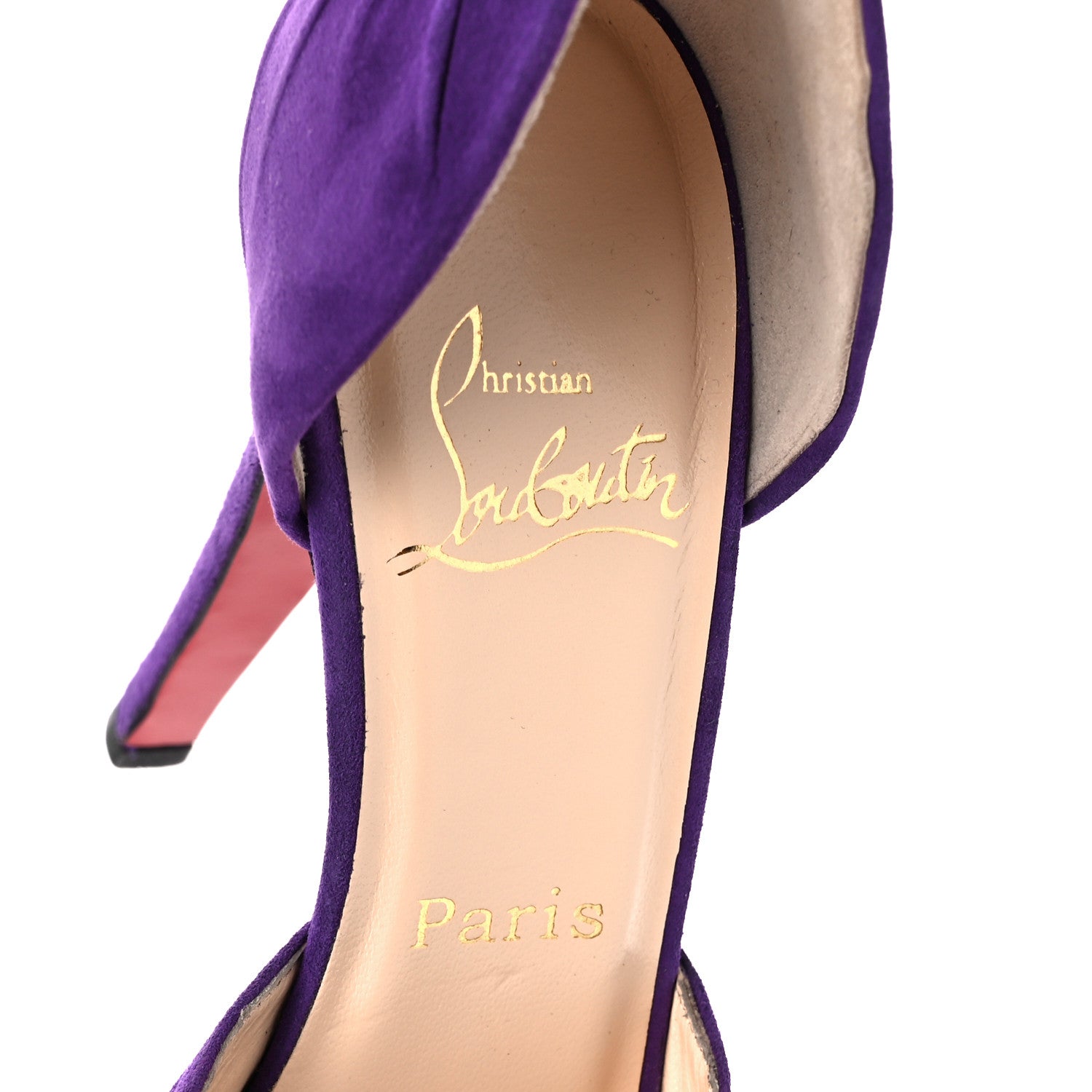 Christian Louboutin Suede Greissimo 120 Pumps 39 Purple 7 of 8