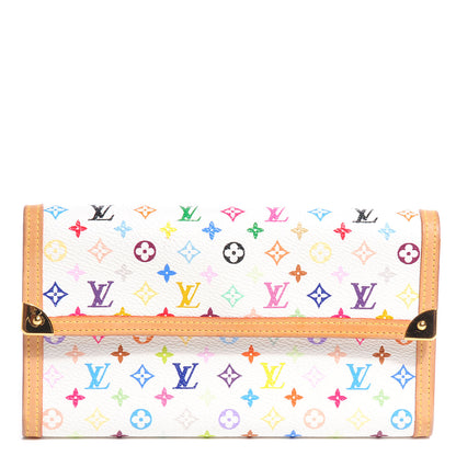 Louis Vuitton Monogram Multicolor Porte Tresor International Wallet White 1 of 7
