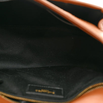 Saint Laurent Crinkled Calfskin Matelasse Monogram Medium Niki Chain Satchel Caramel 5 of 10